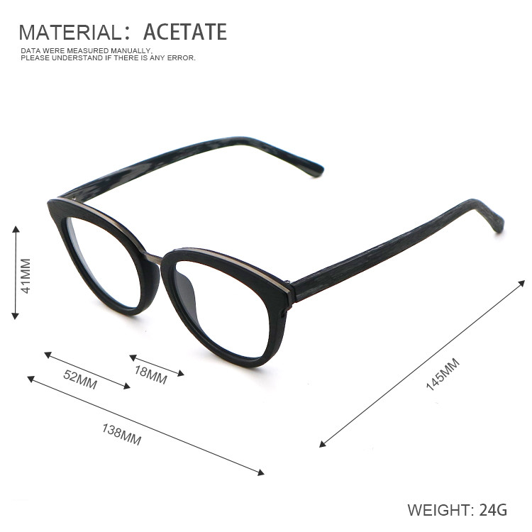Vogue Artisanal Wood Grain Acetate Optical Glasses Frame MR 0461