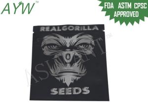 Quality Family Medicine Smell Proof Zipper Bags Packaging For Regular / Feminised Seeds wholesale