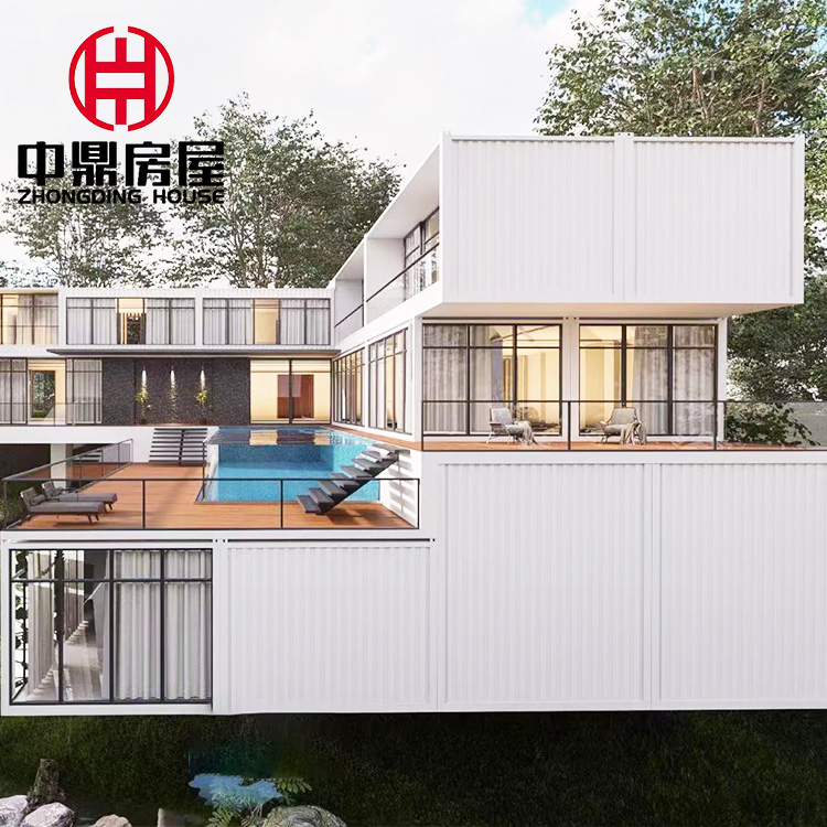 Small Living Spaces Apartment Container Homes with Customized Color and Modular Design