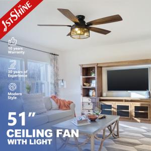 Quality 5 MDF Blades DC Motor Ceiling Fan For Indoor Commercial Farmhouse wholesale