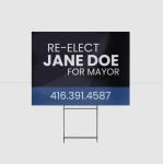 PP Corrugated Plastic Yard Signs Indoor / Outdoor Advertising With H Stakes
