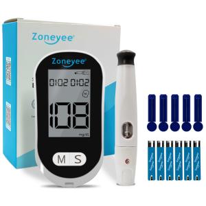 Quality High quality Smart Digital Blood Sugar Monitor 250 Memory Easy Use Portable Safe Homecare Blood Glucometer Black Color wholesale