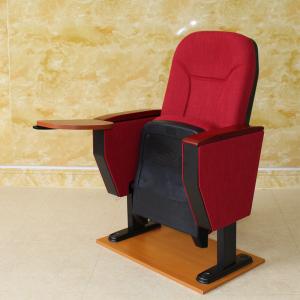 Quality Red Movie Theater Cinema Hall Chairs Adjustable ISO9001 Durable Flameproof wholesale