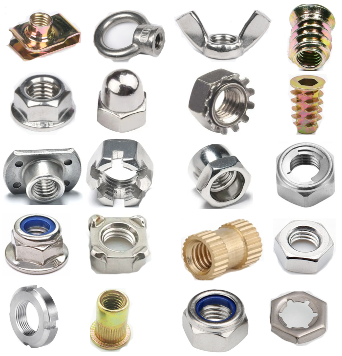 Heavy Industry Directly from ZINC PLATED Finish 304 316 Stainless Steel K Type Threaded Nuts Imperial Inch Measurement System