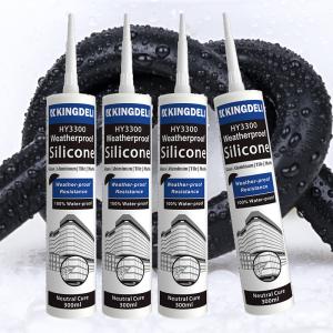 Quality Stainless Steel Weatherproof Silicone Sealant Adhesive For Glass Glazing Glue wholesale
