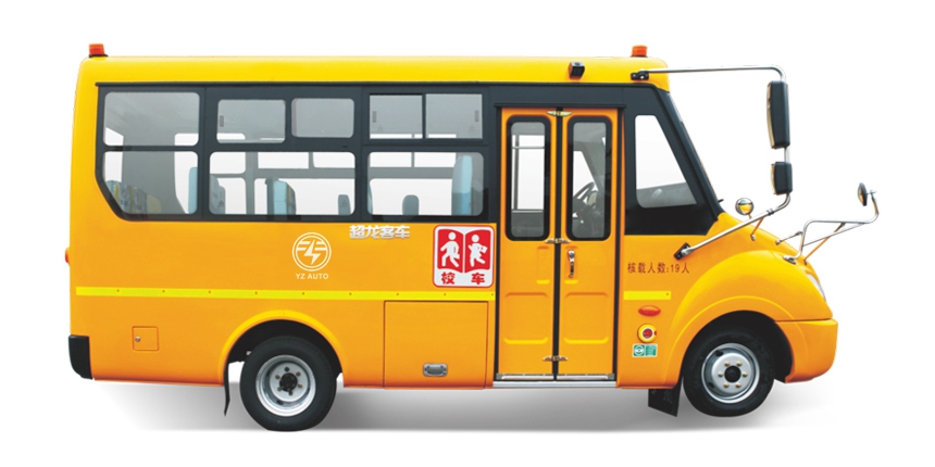 Engine Capacity 4L Dongfeng 19Seat Student Safety Car Yellow School Bus For Child
