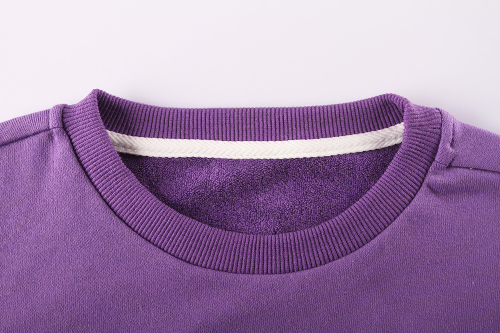 Unisex Boys Girls Knitted Plain Pullover Sweater 100% Cotton