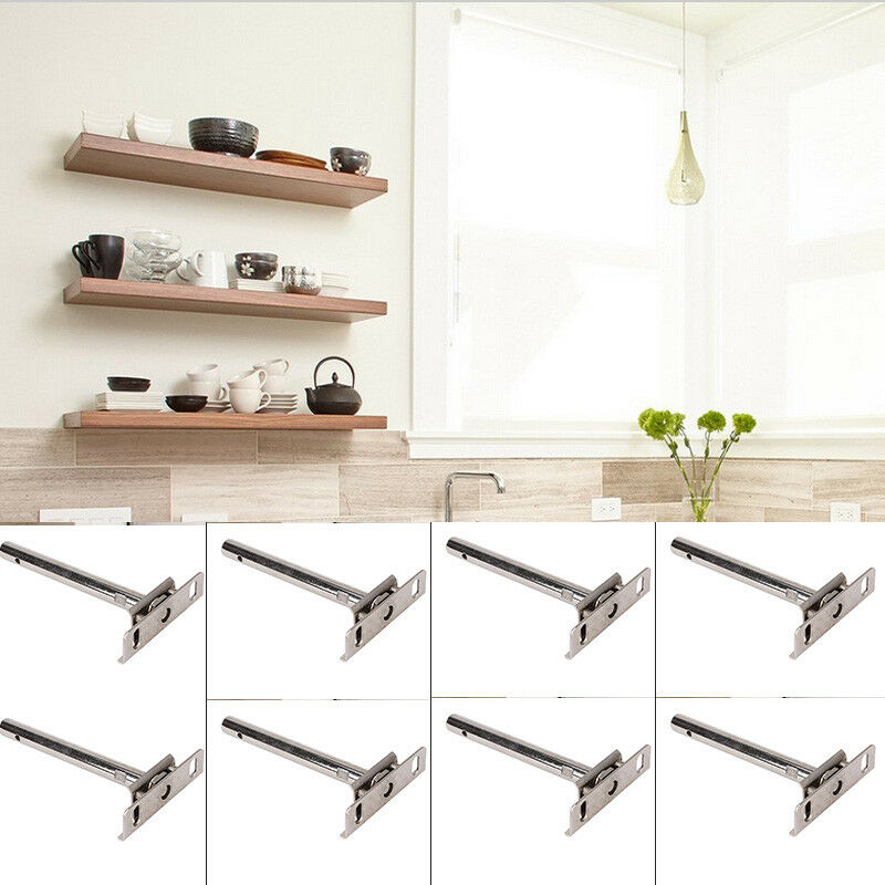 Hardware 4 Tapping Screws 4'' Adjustable Shelf Support for Metal Floating Shelves