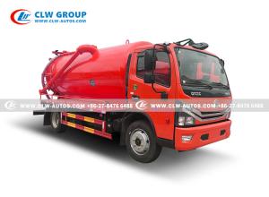 Quality Sanitation Dongfeng Vacuum Pump Sewer Fecal Suction Truck 5000liters wholesale