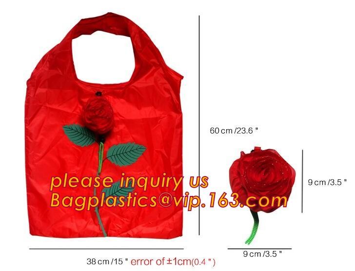 Recycled Foldable Nylon Polyester Tote Bag with logos polyester shopping bag Custom advertising handle non woven bag PAC