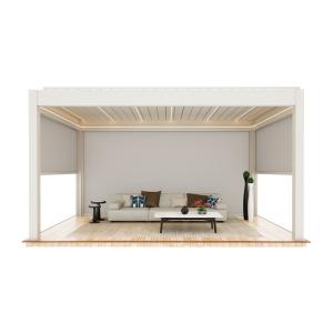 Quality Outdoor aluminum alloy electric louver gazebo courtyard garden courtyard Home pavilion Outdoor sun room wholesale