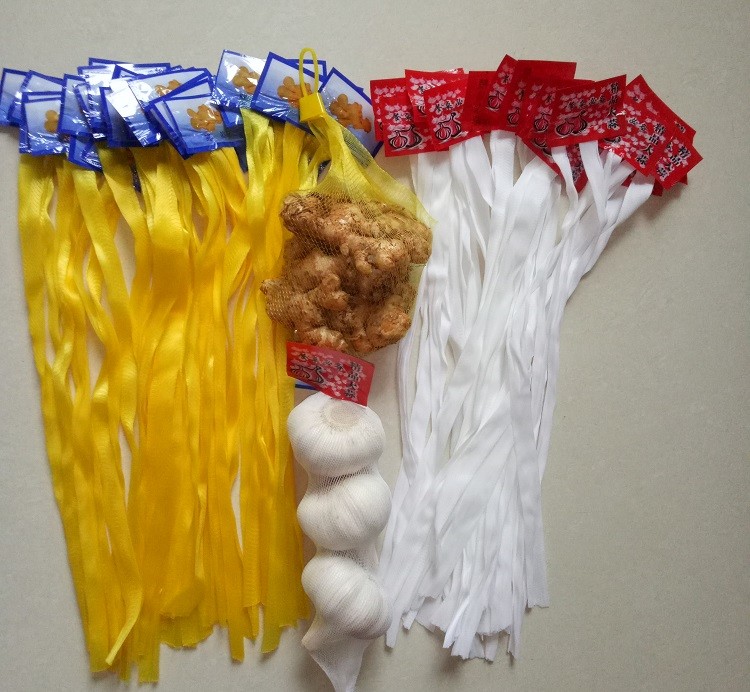 Net Length 35m 80mesh plastic mesh bags For Ginger Garlic