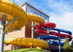 Attractive Spiral Open Tube Water Park Water Slide 1m Diameter 3 Guests Per Time