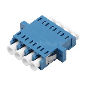 Quality Blue LC To LC Coupler Single Mode Quad Fiber Adapter For FTTX wholesale