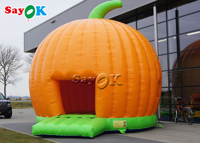 4x3.8mH Orange Inflatable Bounce Pumpkin Jumping Castle