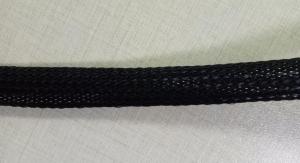 Quality Black Mesh Tube Net Plastic Sleeve For Flexible Wire Cable , Black Flame Retardant Braided Sleeves wholesale