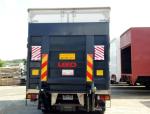 Double cantilever steel tailgate lift black, steel platform with voltage 24V 3KW