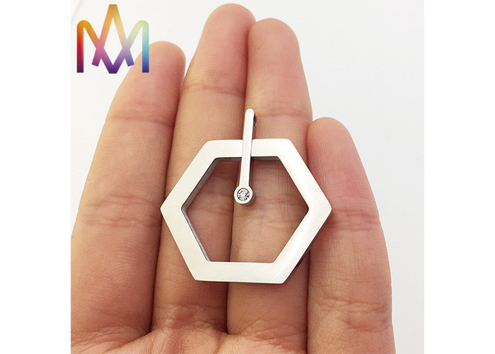 32X33mm Hexagonal Hollowed Out Diamond Valentine DIY Jewelry Charms