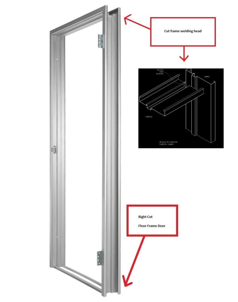 Metal door frame