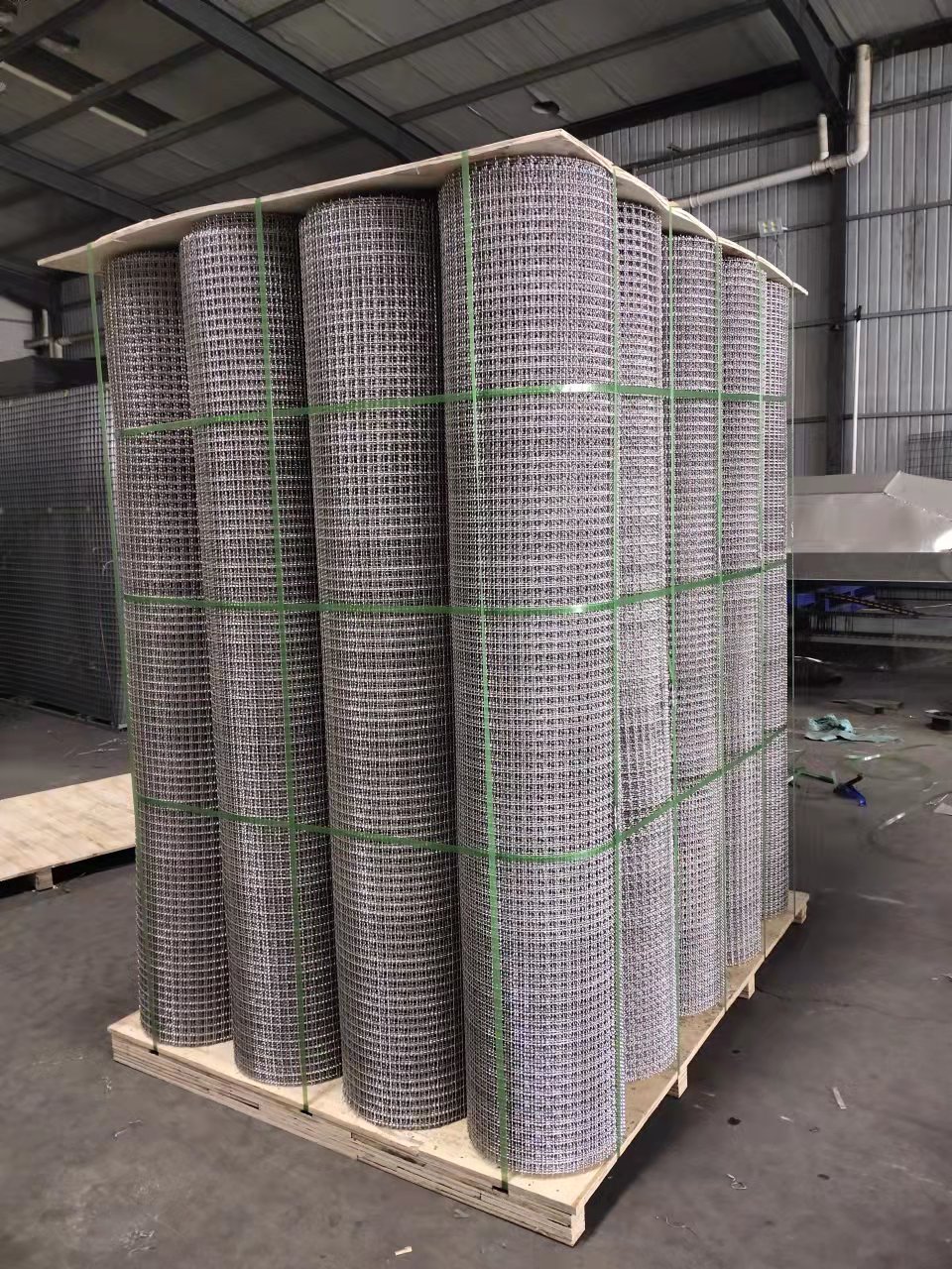 aluminum crimped wire mesh