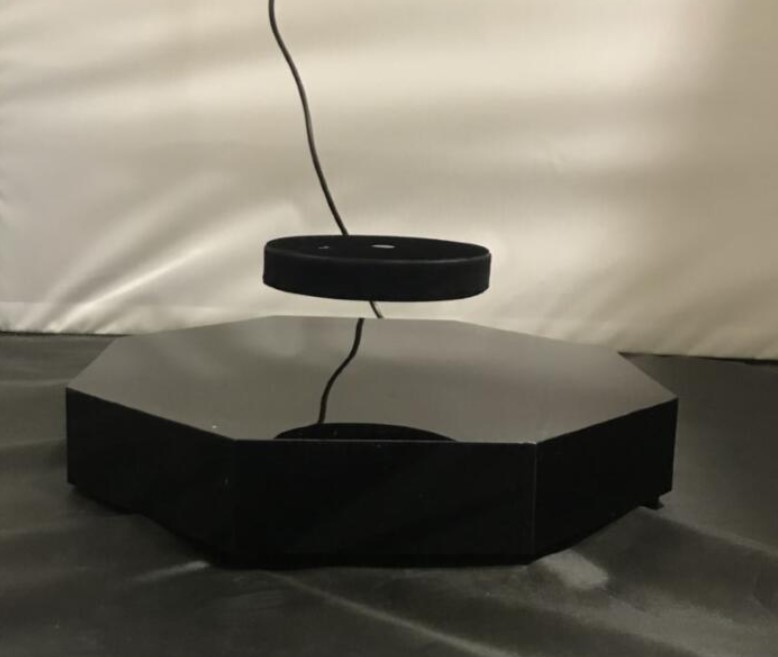 octagon shape magnetic levitation bottom shoes bottle 1kg display stand with 35mm levitation gap