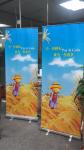 Office Slogan Trade Show Roll Up Banner Advertisement Standing Banner Roll Up
