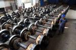 Industrial Railway Wheel Set , Kingrail Railroad Wheels For Trucks 650mm Gauge