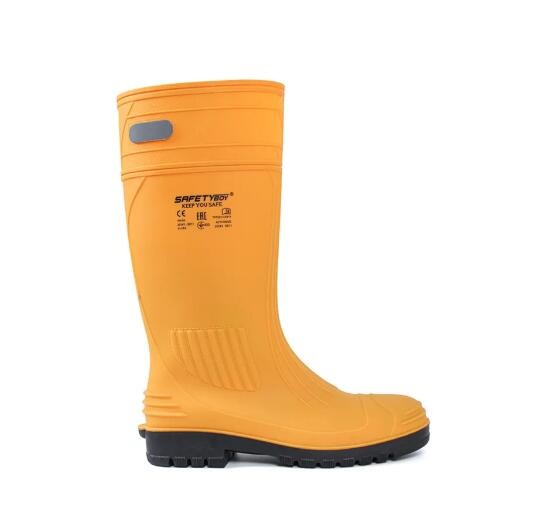 37cm-39cm Steel Toecap Safety Gum Boots 100% PVC Steel Toe Gumboots