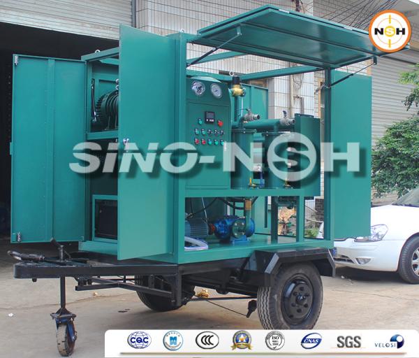 Oil Dielectric Improving Transformer Oil Filtration Machine High Speed Degassing