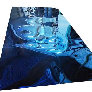 Quality 8K Mirror Surface Stainless Steel Color Sheet Sapphire Blue Inox Plate SUS 304 304L wholesale