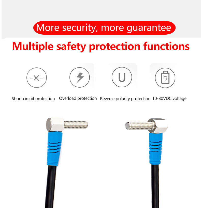 LUOSHIDA Small Through Beam Laser Sensor Elbow / Bend 90 Degree
