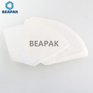 Quality White Sector Shape Coffee Drip Paper Filtering Good Permeability wholesale