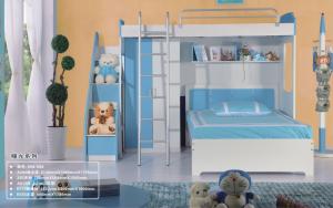 Quality kids bunk bed with ladder cabinet,#A205-2 wholesale