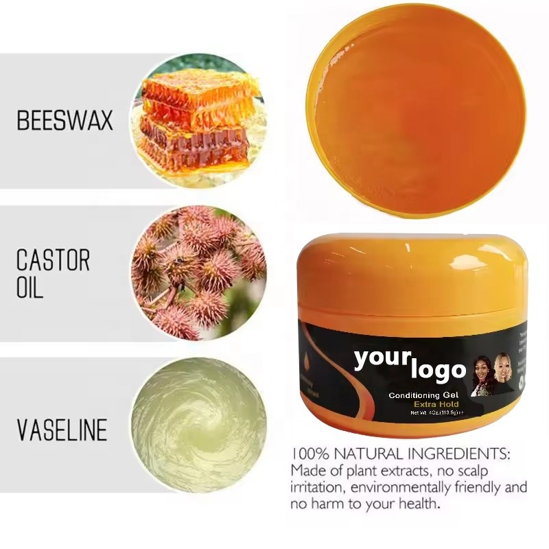 4oz Shine Jam Extreme Hold Conditioning Shining Hair 4oz Non Flaking Firm Extra Hold Vegan Private Label Edge Control