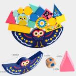 Baby Early Learning Wooden Montessori Moon Balancing Blocks
