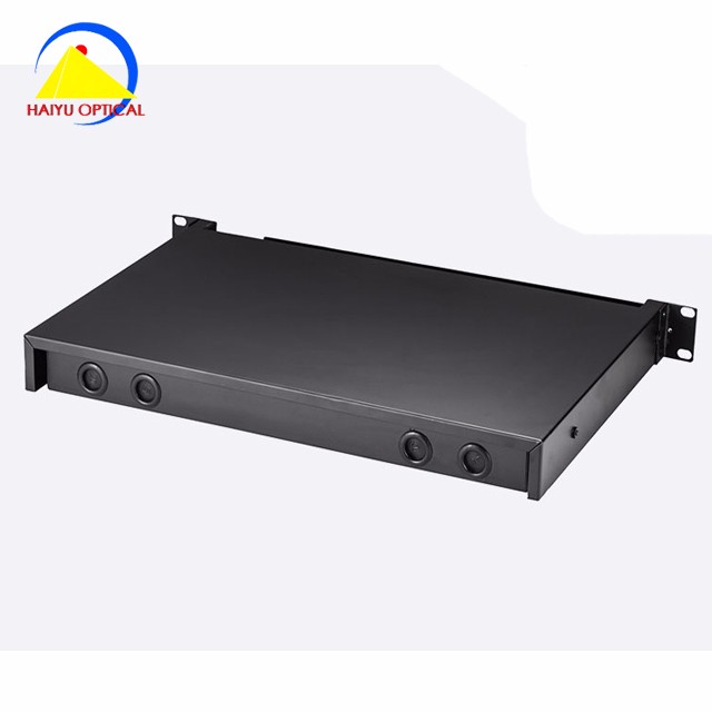 1RU FDP Loaded UPC Duplex Adapters Fiber Patch Panel Rack Mount