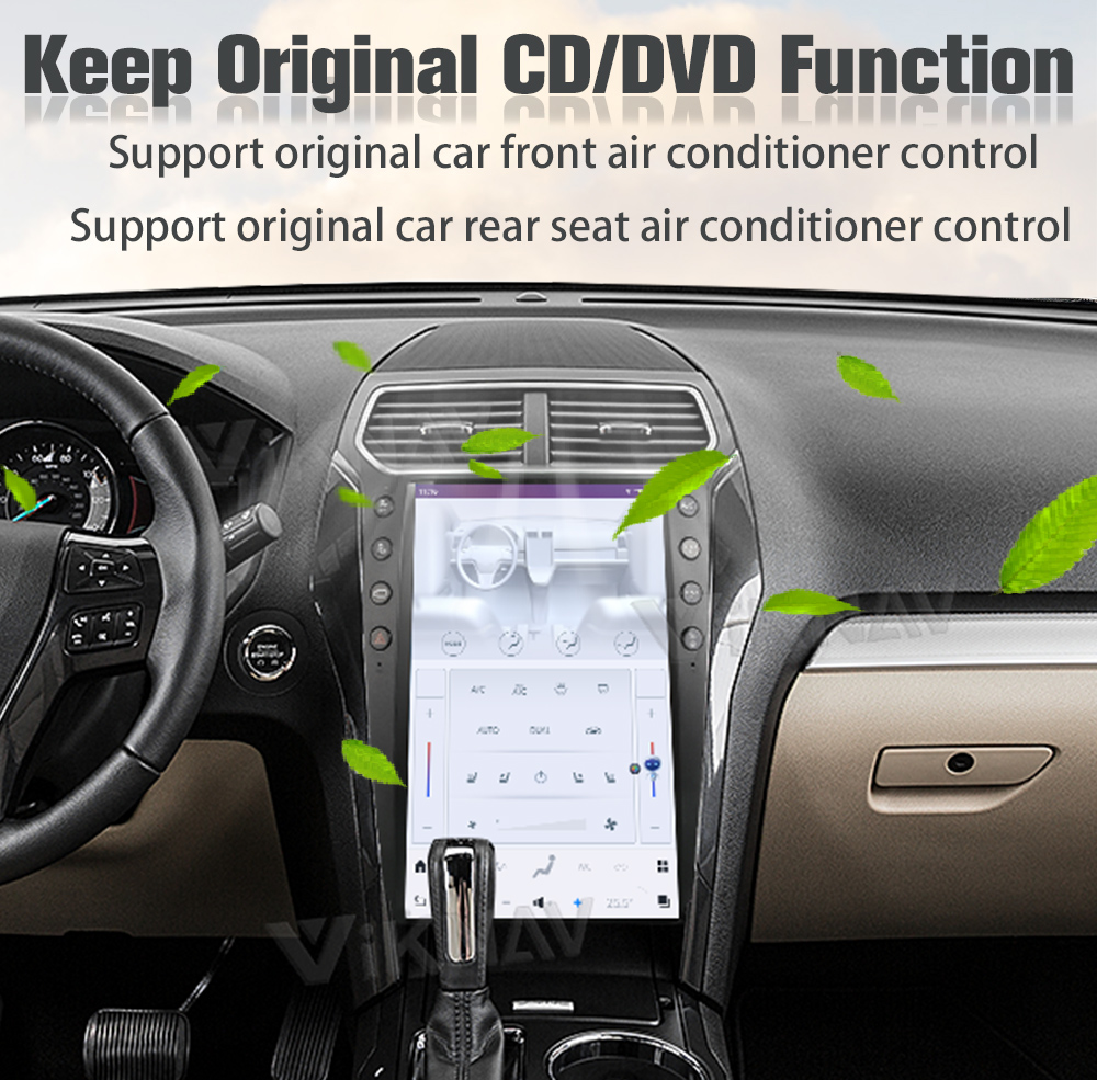Viknav Car Radio For Ford Explorer (2011-2019) 14.4 inch Multimedia Player GPS Navigation Head Unit DSP Carplay
