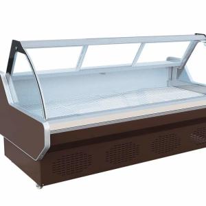 Quality 1500L 53 Cu Ft Supermarket Island Freezer , Direct Cooling Commercial Meat Display Refrigerator wholesale