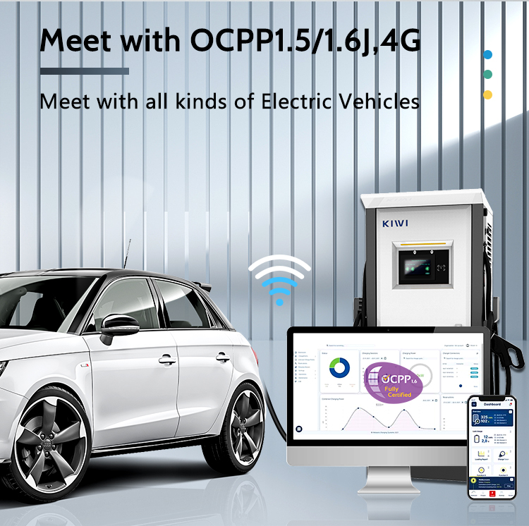 380V OCPP 1.6J/1.5J Outdoor Charging Pile for Automobile Operating Company Operation