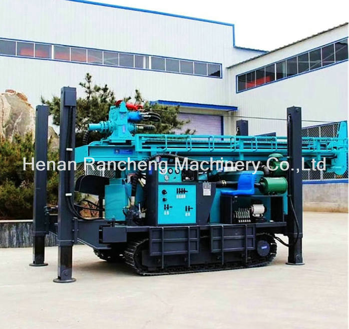 RCF450C 450m Steel Crawler Mounted Water Well Drilling Rig Air DTH Drilling Machine