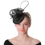 Dyed Party Decoration Wedding Sinamay Feather Fascinator with Headband Included