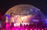 Galvanized Steel Tube 360 Projection Screen Large Dome Tent , 100 Feet Diameter