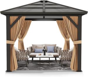Quality Aluminum Hardtop Gazebos Sustainable Outdoor Structures wholesale