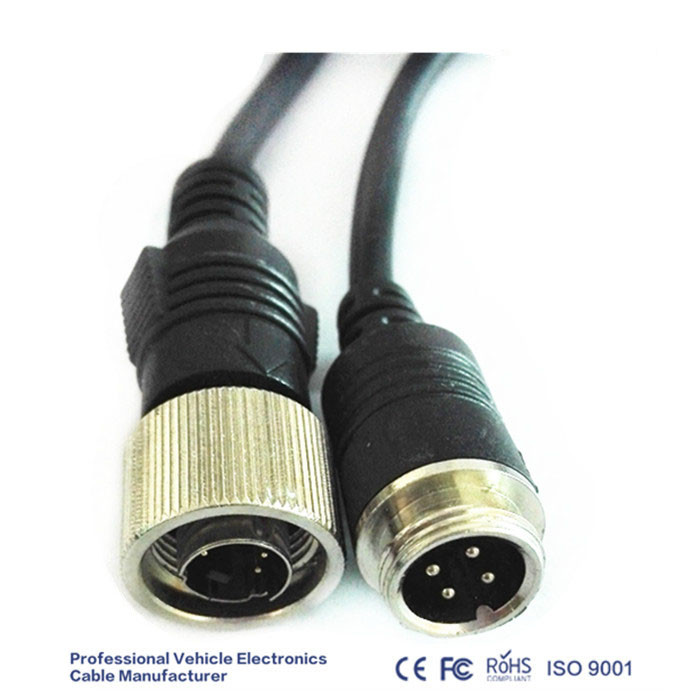 IP67 OD 5.0MM 4 Pin CCTV Camera Extension Cable