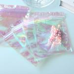 Rainbow Film Laser Jewelry Plastic Symphony Transparent Zipper Bag Earring