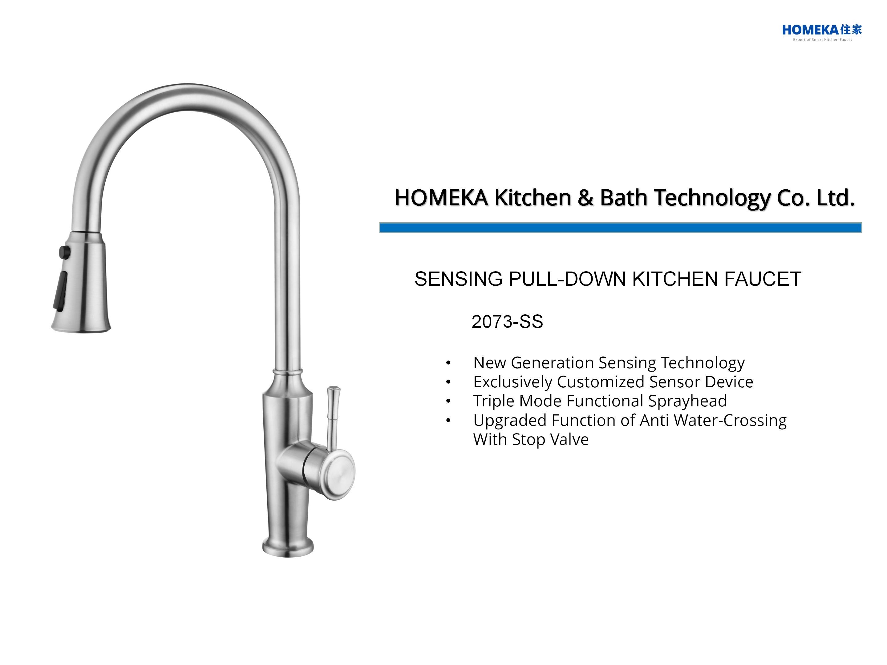 Wave Sensor Flexible Kitchen Faucet Mixer Gooseneck Water Faucet DC4.5-6.5V