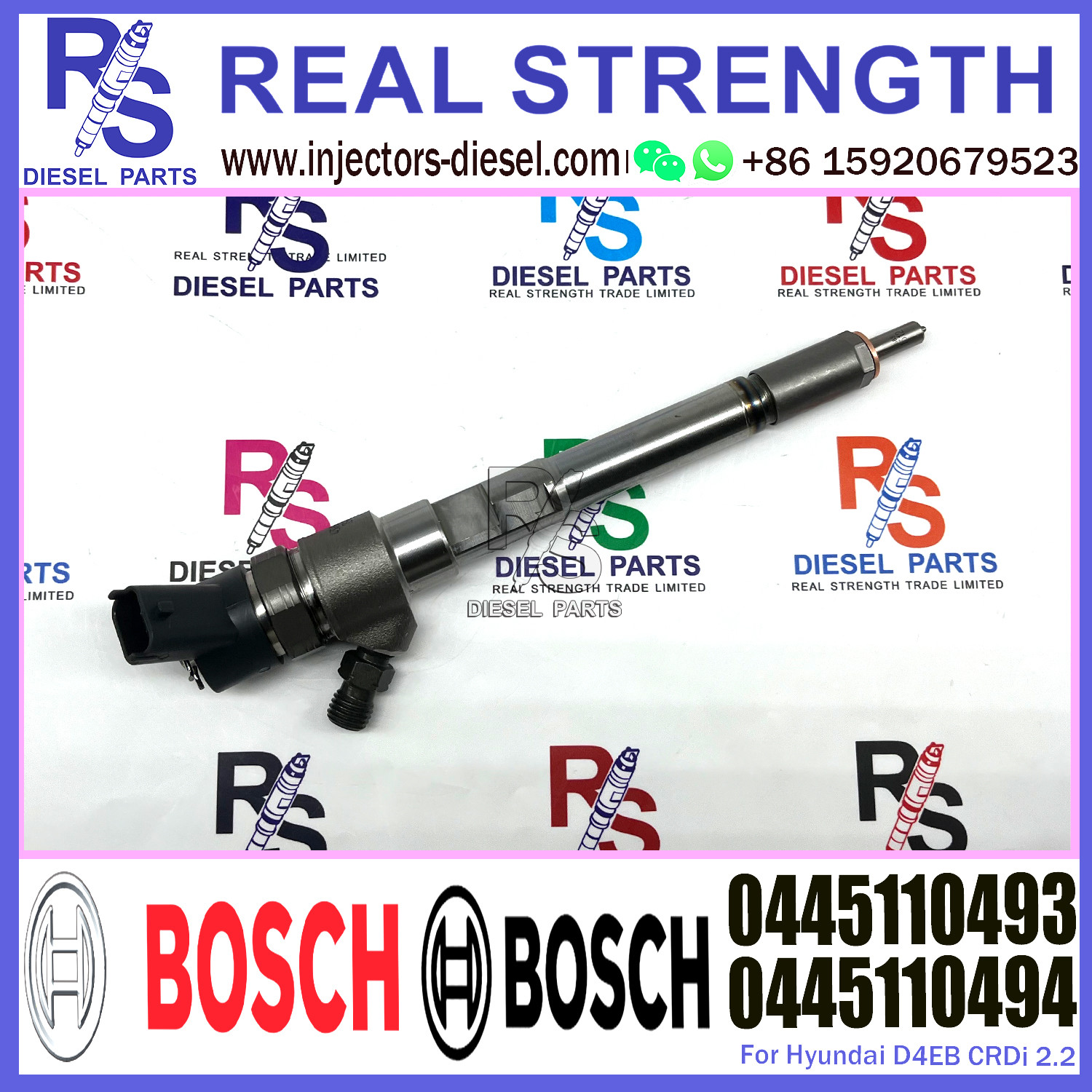 Diesel Fuel Injector Common Rail Injector 0445110427 0445110429 0445110432