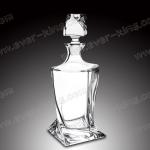 Super Flint Crystal White 750ml Alcohol Container Glass