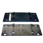 Railroad AREMA Single Shoulder Tie Plates for Rail Fastening