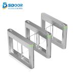 Slim Width IP54 Swing Barrier Turnstile Speed Gate Face Recognition